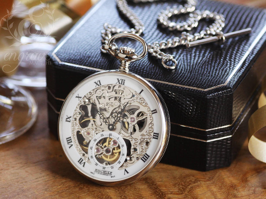 Silver Pocket Watch Display Stand Anniversary Gift For Him