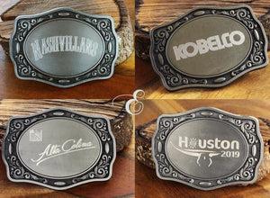 Custom Company Logo Belt Buckle