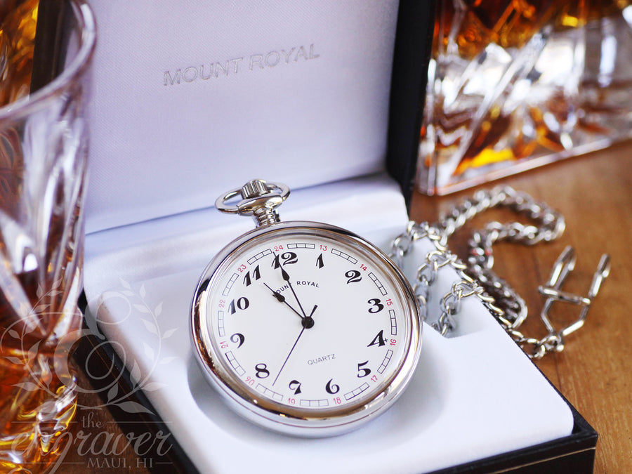 Mount Royal Open Face Gold Pocket Watch