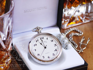 Mount Royal Open Face Silver Pocket Watch