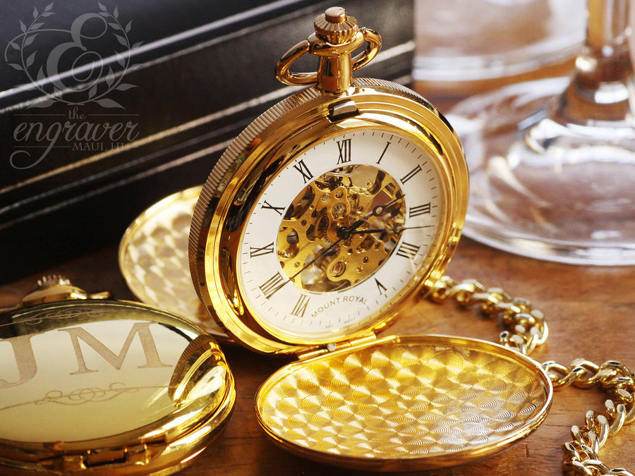 Mount Royal Double Hunter Gold Pocket Watch – Oak Tree Trade LLC