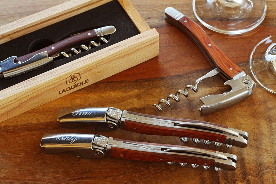 Laguiole Groomsmen Opener - Wine Opener - Personalized Gifts -  Engraved Bottle Openers - Wedding Gifts - Party Favors -  Corkscrew Opener