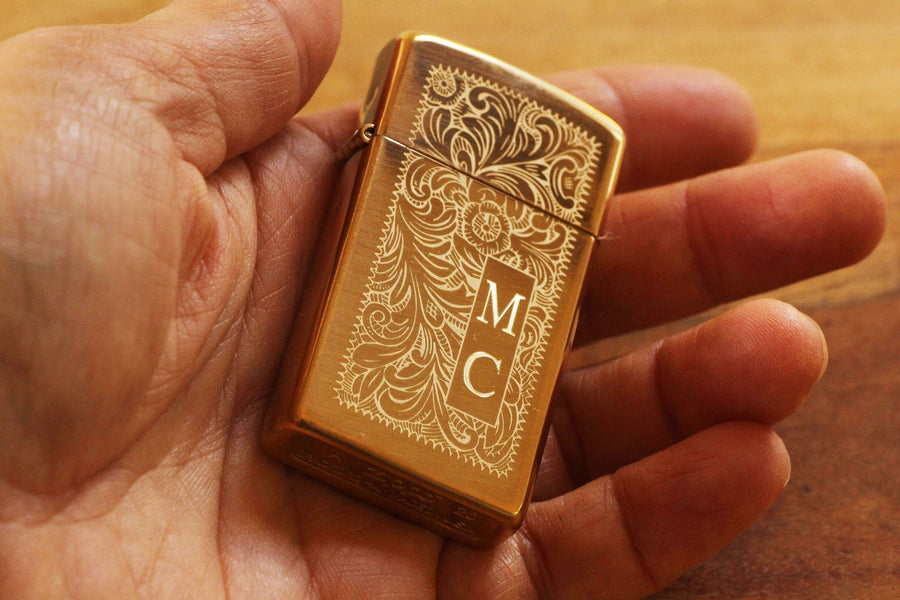 Gold Venetian SLIM Zippo© Lighter