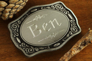 Engraved NAME Belt Buckle, Personalized Belt Buckle, Groomsman Belt Buckle, Cowboy Belt Buckle