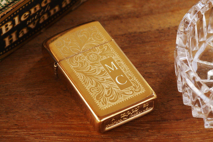 Gold Venetian SLIM Zippo© Lighter